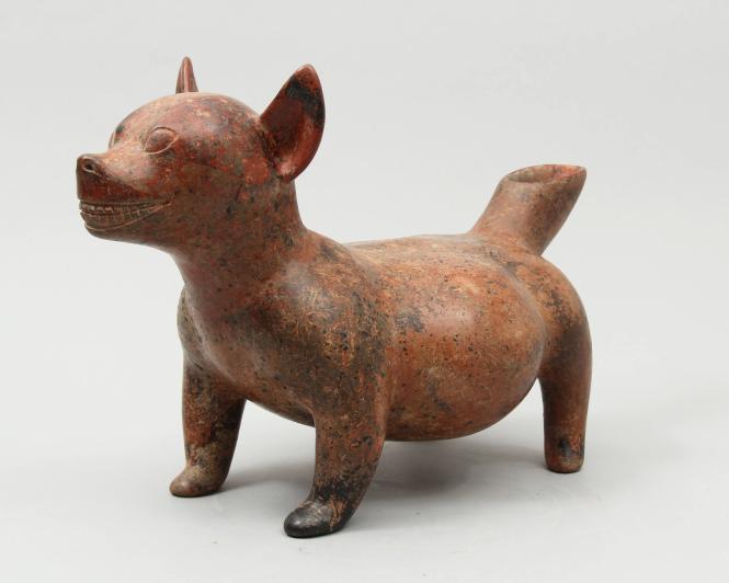 Dog-form Effigy Vessel