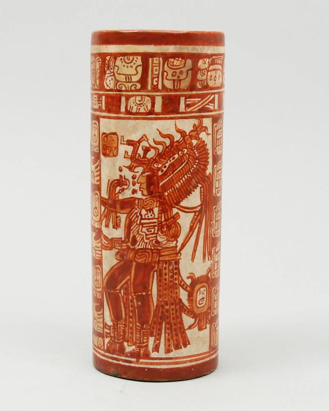 Cylinder Vase with Maize God