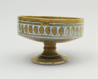 Footed dish dedicated to "Isabella"