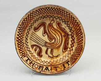 Dish with bird (perhaps "The Pelican in her Piety"