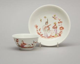 Teabowl and Saucer after Petrus Schenk (1660-1718/9)