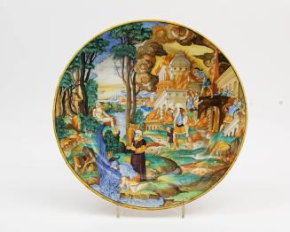 Dish with the Fall of Troy