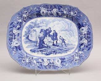 Platter with the Death of General James Wolfe (1727–1759)