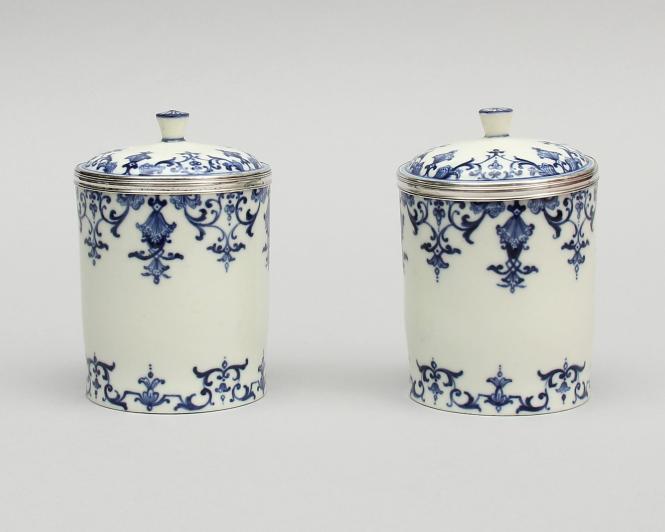 Pair of Jars for Tobacco or Snuff