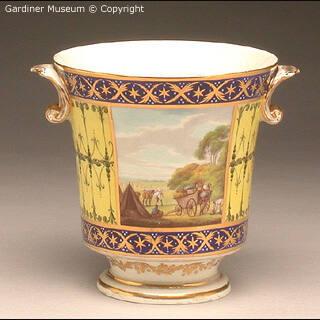 Vase with Encampment Scene