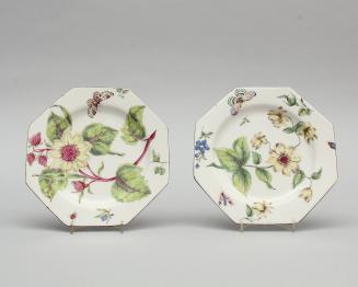 Pair of Octagonal Dessert Plates