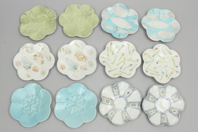 Set of Twelve Dessert Plates