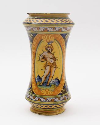 Albarello (drug jar) with St. Sebastian