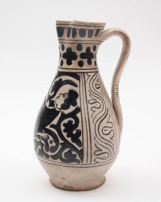 Jug with hybrid human-animal figure