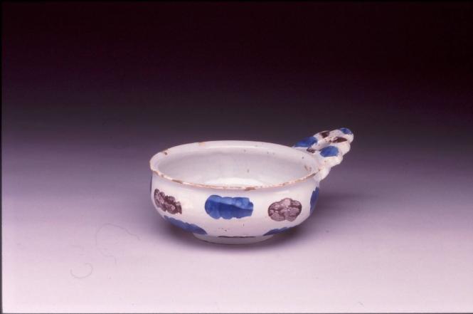 Porringer with cloud pattern