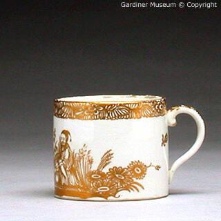 Coffee cup with chinoiseries