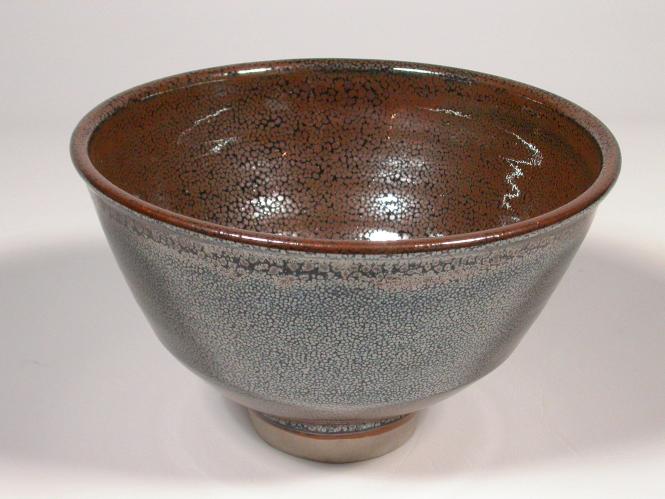 Large Oil Spot Bowl