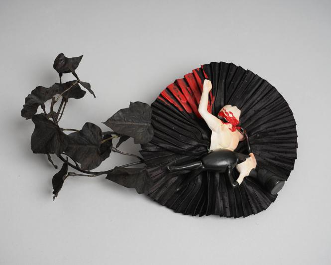 Black Widow Corsage