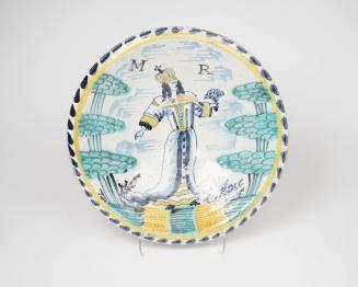Dish commemorating Mary II (r. 1689-1694)