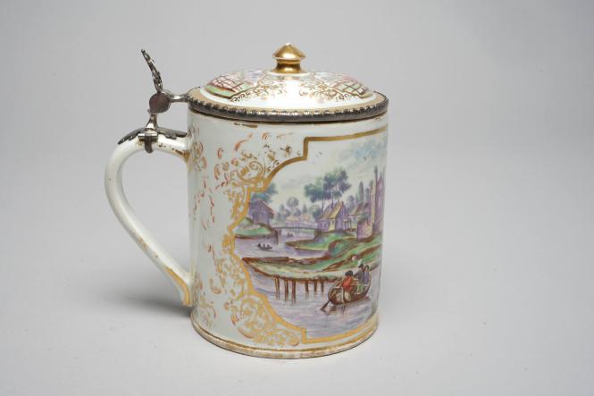 Tankard with landscape