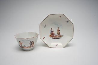 Teabowl and saucer