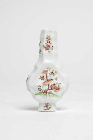 Scent bottle with a bird and flowers