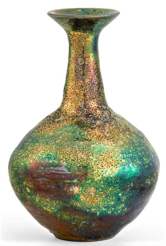 Rainbow bottle vase