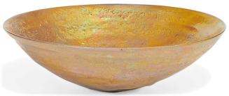 Shallow gold bowl