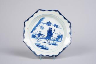 Octagonald Dish with Golfer and Caddy