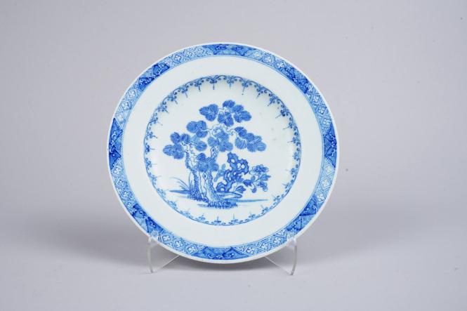 Plate with Pine Trees and Peonies