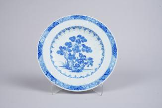 Plate with Pine Trees and Peonies