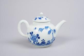 Teapot with Willow Trees and Peonies