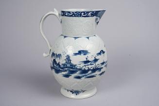 Large Jug with Pagoda and Boats