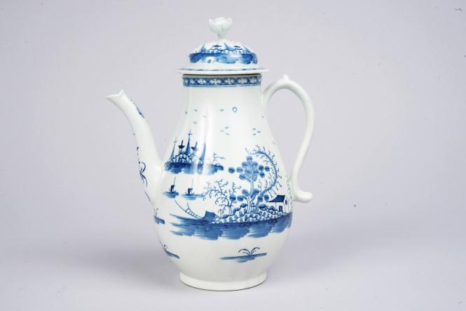Coffee Pot with Rock Strata Island Pattern