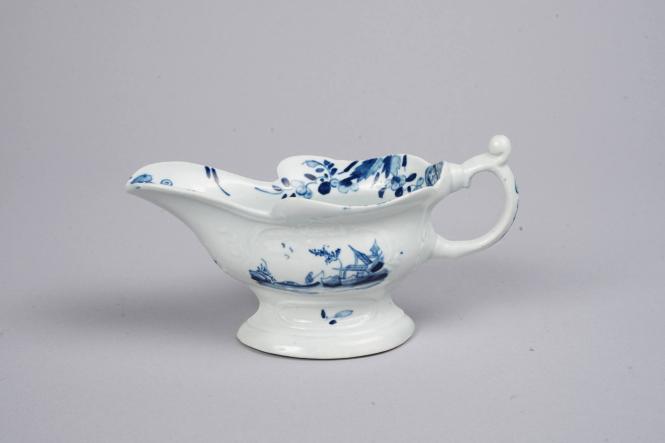 Sauceboat with Sinking Boat Fisherman Pattern