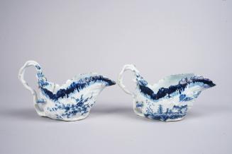 Pair of Sauceboats with Landscapes