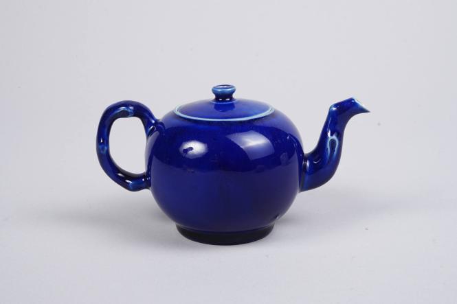 Teapot with Blue Ground