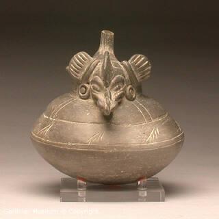 Zoomorphic Vessel with Bridged-spout