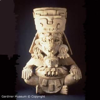 Deity Effigy Funerary Urn