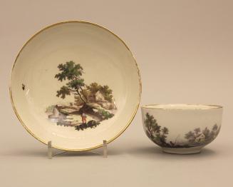 Teabowl with landscape