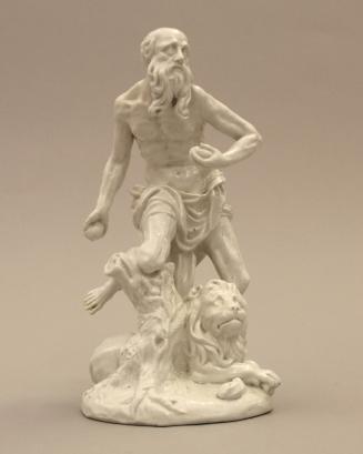 Figure of St. Jerome and a Lion