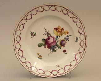 Plate with floral design