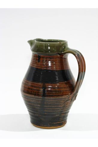 Black and Brown Banded Jug