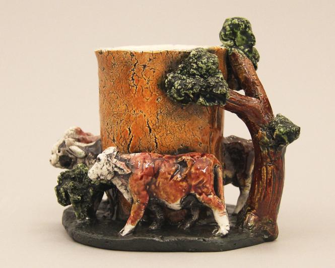 Cow Figure Vessel